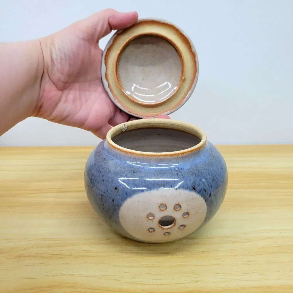 Barbara Sanders Pottery Garlic Keeper • Handmade in High Point, NC